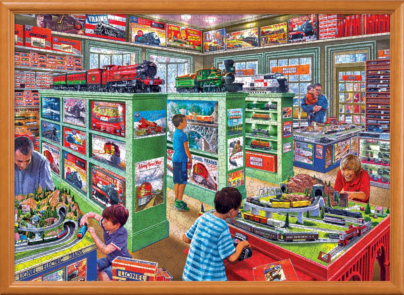 Masterpieces 1000 Piece Jigsaw Puzzle For Adults, Family, Or Youth - The Lionel Store - 19.25'X26.75'