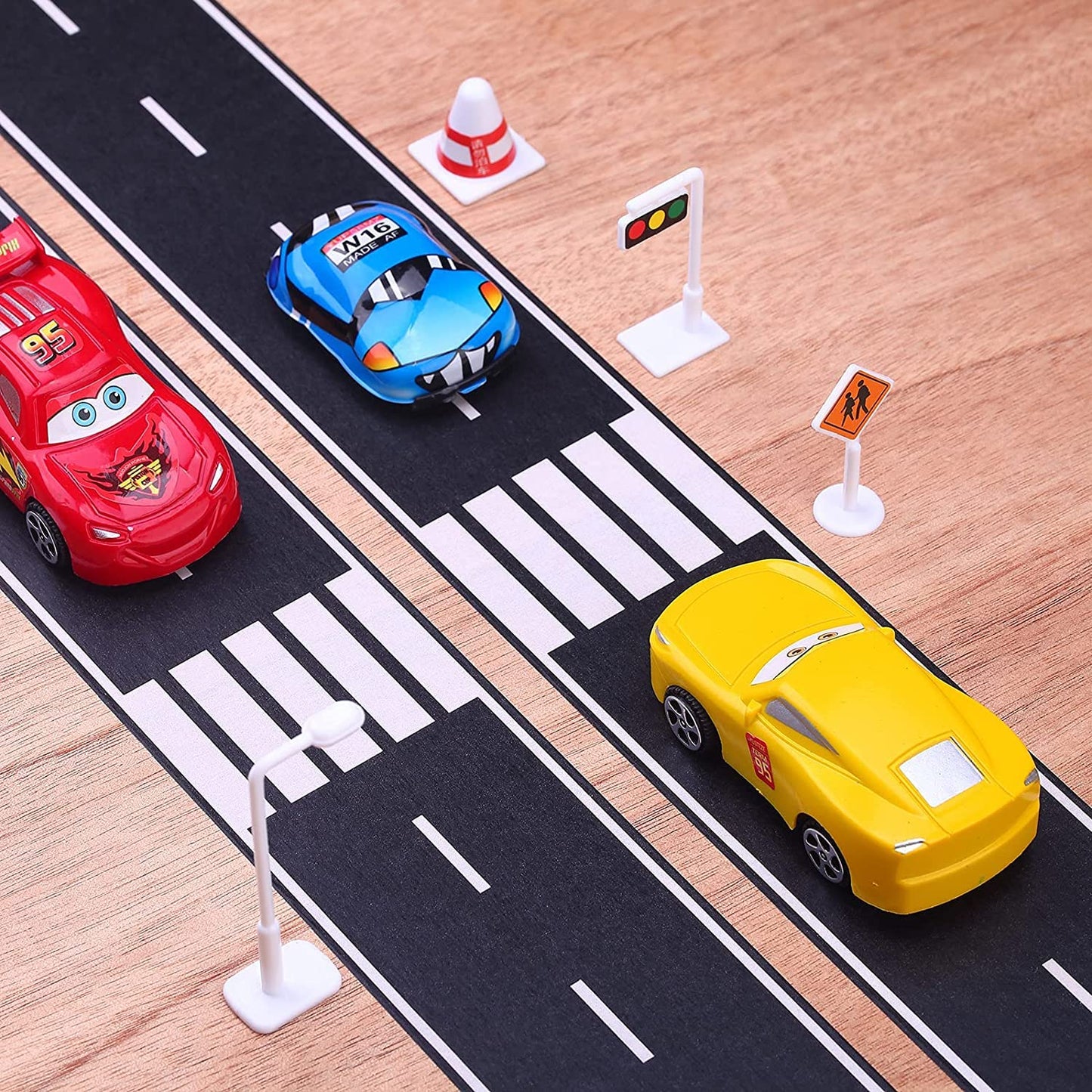 Black Road Track Tape,Toy Car Road Tape Track For Kids,Race Cars Decorations For Kids Birthday Party, 33'' X 2.4'' Each Roll (1