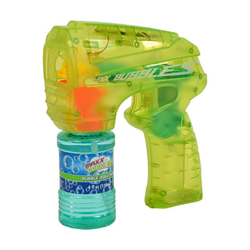 Bubble Blaster With Led Light Bubble Blower Toy With Non Toxic Bubble Solution, Summer Fun, Outdoor Birthday Party Favors For Ki
