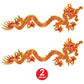 Beistle 2 Piece Chinese New Year Decorations Jointed Dragon Cut Outs for Asian Theme Party Supplies, Celebrating with You Since