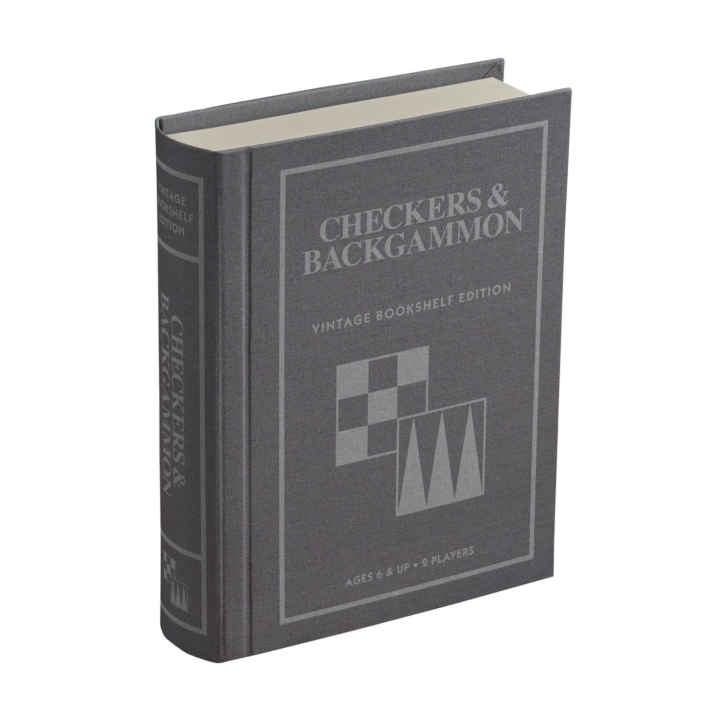 Ws Game Company Checkers And Backgammon Vintage Bookshelf Edition
