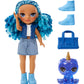 Rainbow High Littles – Sapphire Bradshaw, Blue 5.5' Posable Small Doll With Purse, Magical Pet Yeti, Girls Toy Gift, Kids Ages 4-12 Years