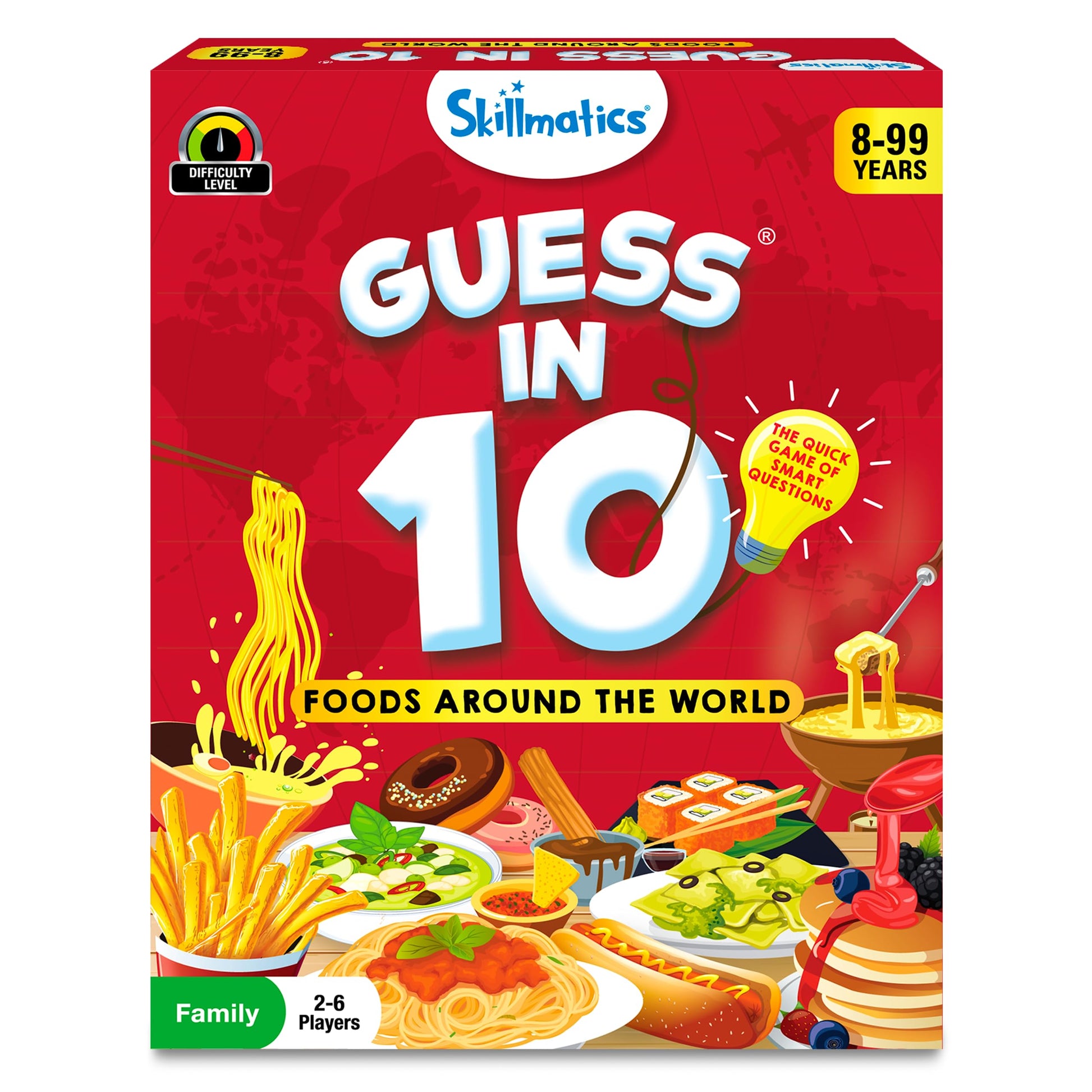 Skillmatics Guess In 10 Foods Around The World, Card Game For Boys, Girls, And Kids Who Love Educational Travel Toys, Board Games, Geography And History, Gifts For Ages 8, 9, 10 And Up