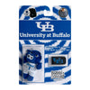 Bobbi-Toads University at Buffalo Plushie Mascot, Blue & White Fabric, Attachable Victor E. Bull