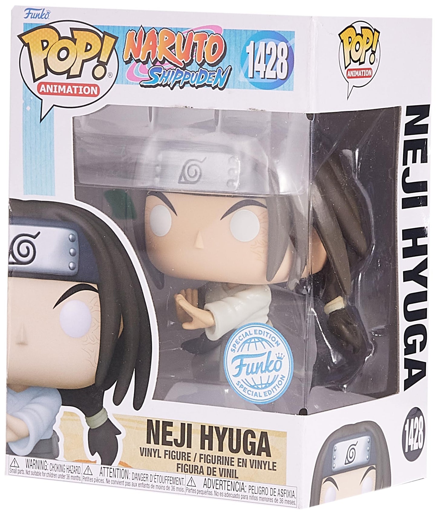 Funko Pop! Animation Naruto Shippuden - Neji Hyuga Special Edition Multicolor Exclusive #1428 (Special Edition)