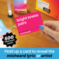 Lucky Egg Misheard Music Game - 500 Lyrical Nonsense Cards - Fun Card Game for Adults & Teens - 4.53"x8.66"