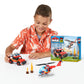 Max Build More Fire Station Play Set - 218-Piece Brick Box, Plastic, Model 83172