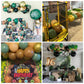 Green And Brown Balloons, 60 Pcs Sage Green Gold Brown Latex Balloons Woodland Camo Army Olive Green Dark Brown Coffee Nude Gold