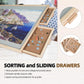 All4Jig 2-In-1 Tilting & Rotating Puzzle Board For Adults Gifts, Wooden Jigsaw Puzzle Table With 4 Drawers, Portable Puzzle Tabl