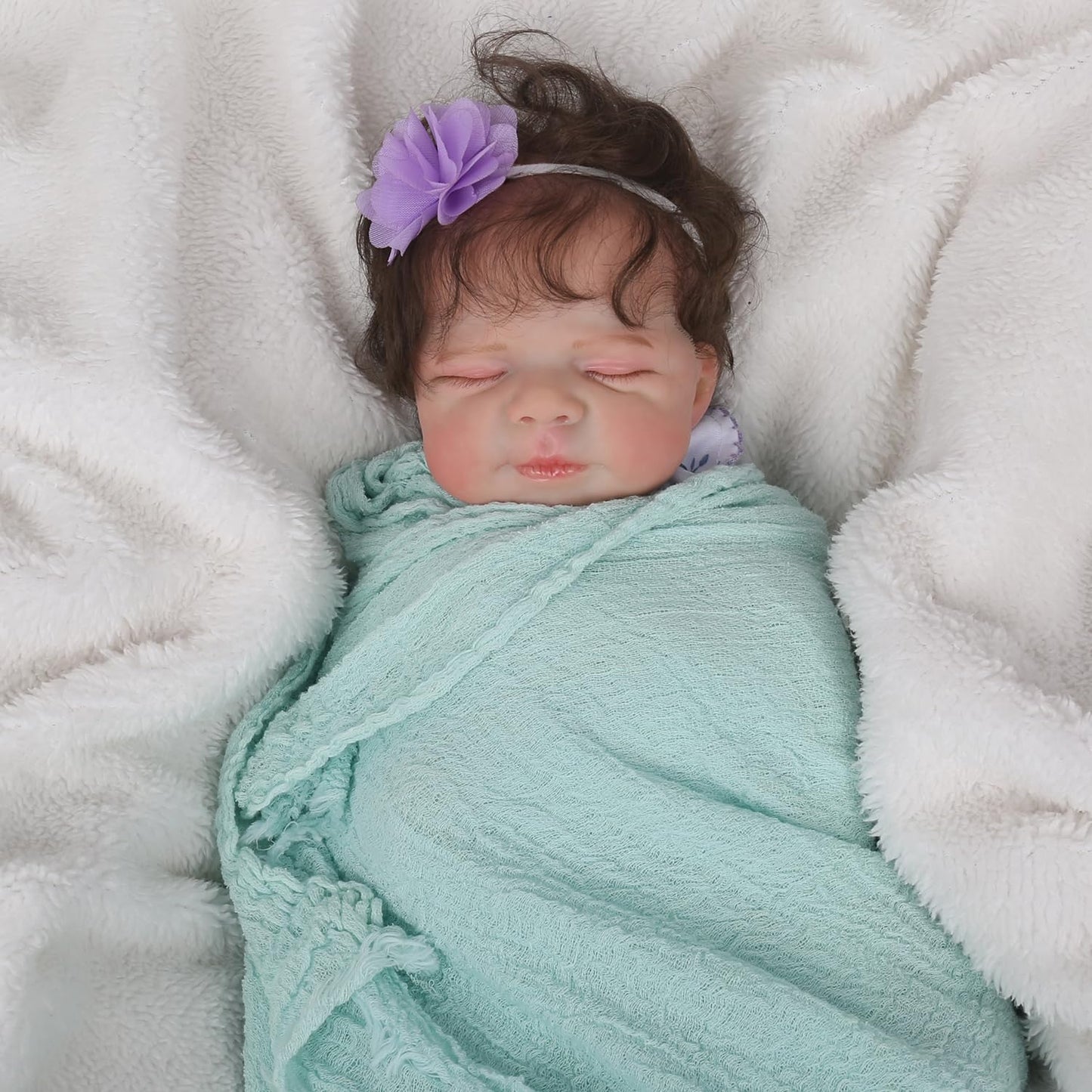 Ksbd Reborn Baby Dolls Girl - 18 Inch Realistic Newborn Baby Doll, Real Life Girl Baby Doll With Advanced Painted, Lifelike Sleeping Baby Doll With Weighted Soft Boby For Kids Age 3+ Gift