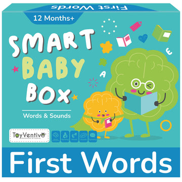 Toyventive Smart Baby Box For Boy - Educational Developmental Learning Toys 1 + Year Old, Montessori Toddler Busy Book, Flash Ca