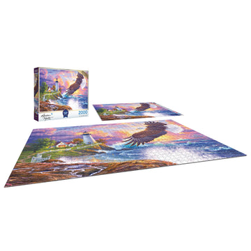 Roseart - Abraham Hunter - The Guiding Light - 2000 Piece Jigsaw Puzzle For Adults