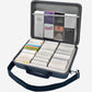 Card Deck Case For Trading Cards, Card Storage Box Holder For Magic The Gathering Booster/For Cards Against Humanity/For Cah Tcg Mtg Commander/For Yugioh/Football/Topps Sports Collectible Cards(Blue)