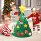 Gookit 48Pcs Christmas Mini Pop Keychain Fidget Toys, Christmas Day Gifts For Kids Mini Pop Bubble Christmas ,Party Favors Silicone Fidget Keychain Relieve Anxiety Stress Fidget Toy