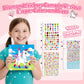 Fortand Gem Art Sticker Kit for Kids, 9x9 Inch, Pink-Unicorn, 8 Unicorn Themes, Crafts for Ages 4-12, Ideal Christmas Birthday Gift