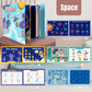 Mikneke 4 Pack Diy Quiet Book For Toddlers, Montessori Busy Book For Kids To Develop Learning Skills, Dinosaur Sea Travel Space