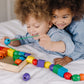 Melissa & Doug Primary Lacing Beads - Educational Toy With 30 Wooden Beads And 2 Laces - Beads For Toddlers, Fine Motor Skills Lacing Toys For Toddlers And Kids Ages 3+, 8Inx8Inx2In, Multi