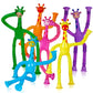 Playbees Led Telescopic Suction Cup Giraffe Toys 12Pack Shape Changing Educational Fidget Toys Child Fun Interaction Sensory Toy