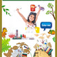 Stepstodo Fun With Dino. KidS Diy Wooden Dinosaur Painting Craft Kit. Ideal For Home Schooling Activity