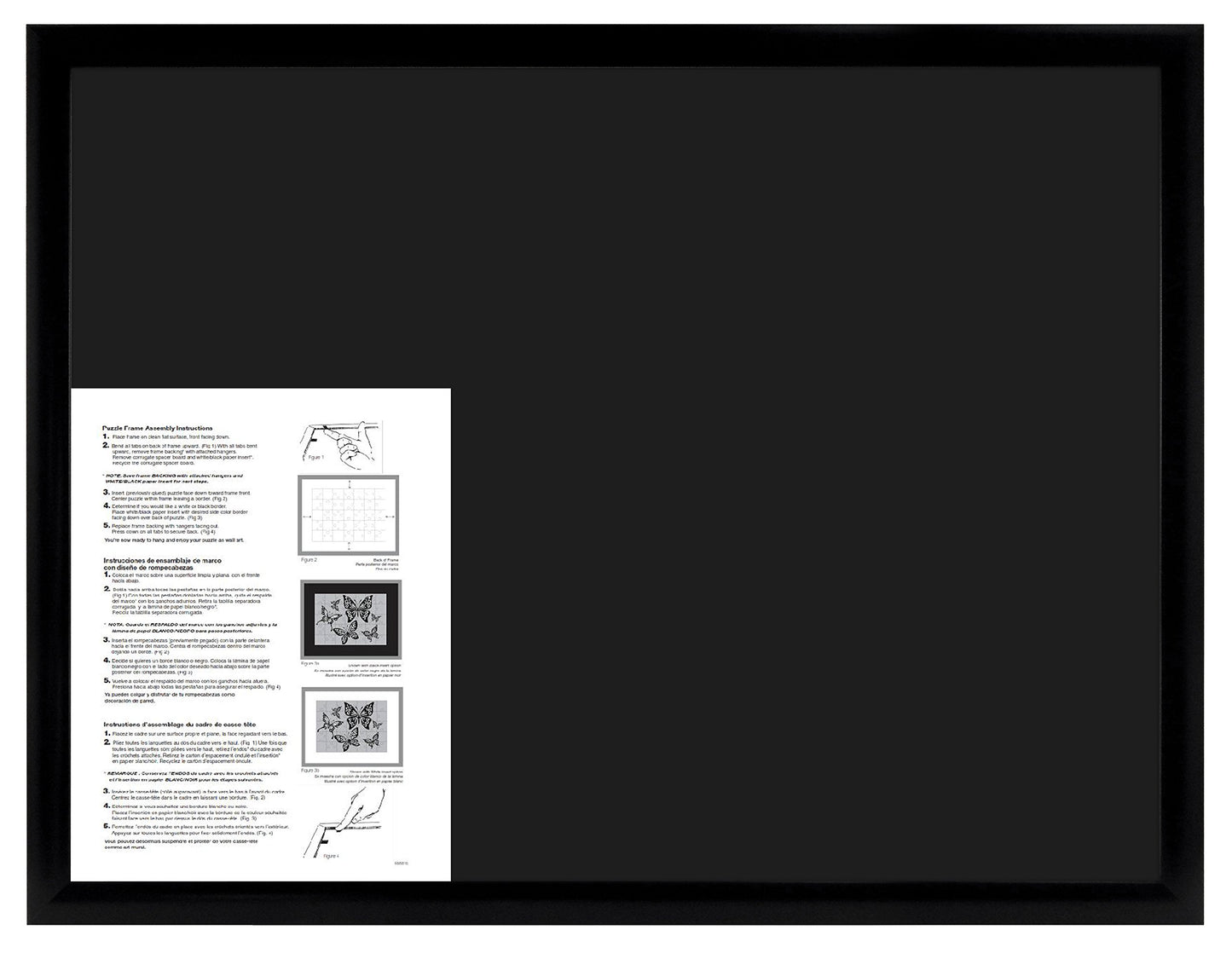 MCS Frame for Puzzles, Black, 18 x 24 in or smaller