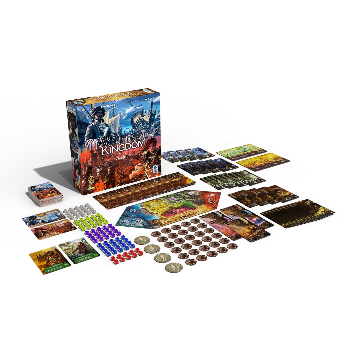 It'S A Wonderful Kingdom Board Game - Strategic Kingdom-Building And Resource Management Game, Fantasy Game, Ages 14+, 1-2 Players, 45-60 Minute Playtime, Made By Lucky Duck Games
