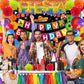 Mexican Happy Birthday Backdrop Mexican Party Decorations 4.9x3.3Ft Fiesta Theme Backdrop Mexico Cinco De Mayo Carnival Decors T