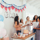 3 Pieces Shark Pompom Ball Garland Ocean Theme Banner Decoration Blue Felt Ball Hanging for Birthday Wedding Beach Sea Themed Pa