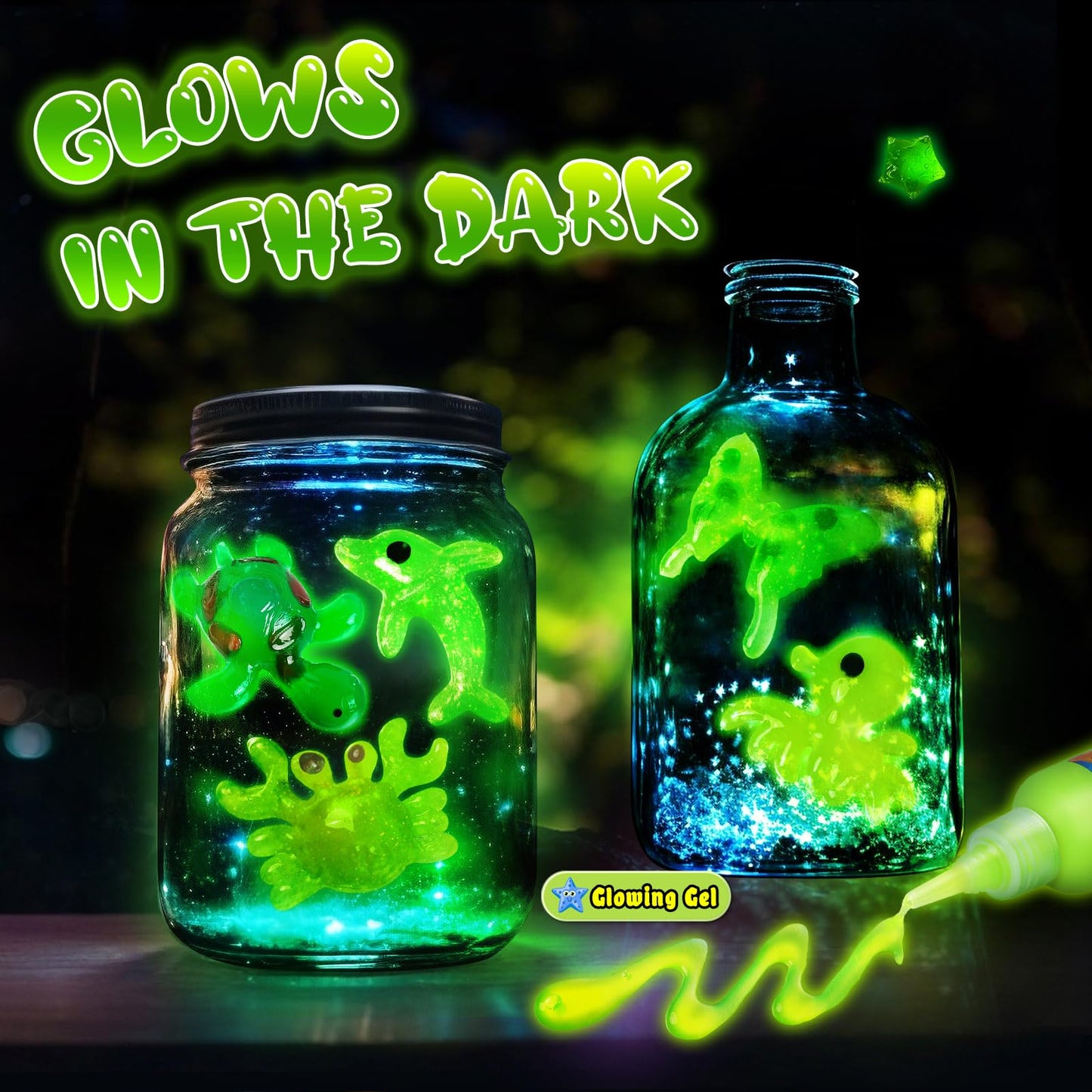 Kacwsoay 12 Colors Water DIY Gel Fairy Making Kit, Water Auqa Makes Spirites Elf, DIY Gel Toys, Handmade Soft Figures Crafts Gif