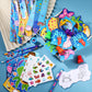 BenLouis Ocean Animals Party Favors - 240Pcs Stampers & Stickers for Kids - School Supplies, Shark & Mermaid Themes, Model BL108