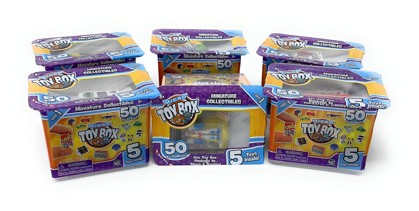 Worlds Smallest Micro Toy Box Series 1 Mini Collectible Set Of 6 Cups