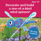 MindWare Make Your Own Dragonfly Wind Spinner Wood Craft Kit - Build & Decorate for Ages 8 & Up