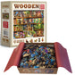 WOODEN.CITY Wooden Puzzles for mature-themeds 1000 Pieces - Stories on Every Shelf - Bookshelves Scene | Made in EU | Gift for Book Lovers | Size 21 25 x 15 5 in