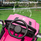 12V Ride On Truck Car, Toddler Ride On Toy W/Parent Remote Control, Steering Wheel Music, 4-Wheel Spring Suspension, Led Lights,
