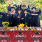 Graduation Decorations 2025 - 3 PCS Maroon Graduation Tablecloths,Plastic Disposable Smoked Red Congrats Grad Table Cover for Co