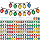 Kosiz 116 Pcs DIY Letter Custom Banner Customizable Banner Kit Merry Christmas Letter Garland Including 111 Letters Numbers 3 Ro