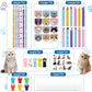PerKoop 168 Pcs Cat Party Favors Set Cat Pencil Mini Notebook Sticker Stamp Stationery Cat Themed Party Favor for Kitten Animal