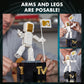 Brickcraft MTV Moon Person Building Set - 510 Pieces, White Plastic, 10.25" Tall - Officially Licensed Collectible Model for Music Fans