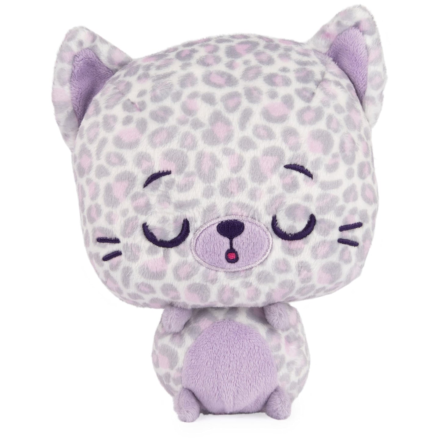 GUND Drops  Gina Spots  Expressive enhanced Stuffed Animal Soft Plush Pet  Purple Leopard  6 
