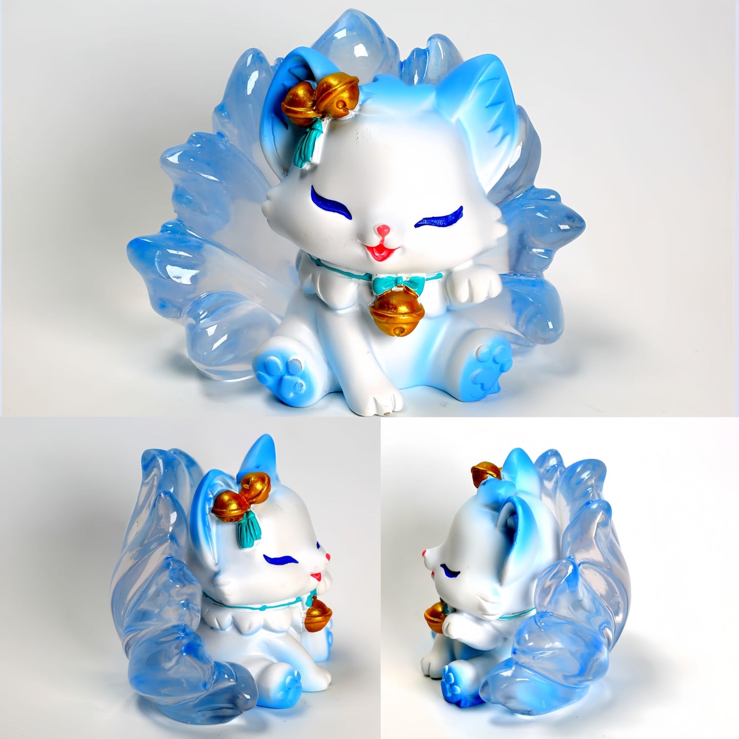 Zaleny Cute Nine-Tailed Fairy Fox Mystery Box Blind Boxes Random Design Collectible Toy Figures Set For Desk Accessories Christm