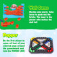 Point Games 4-in-1 Travel Games Set - Fun Airplane & Road Trip Essentials for Kids, Easy Storage, Critical Thinking & Brain Development