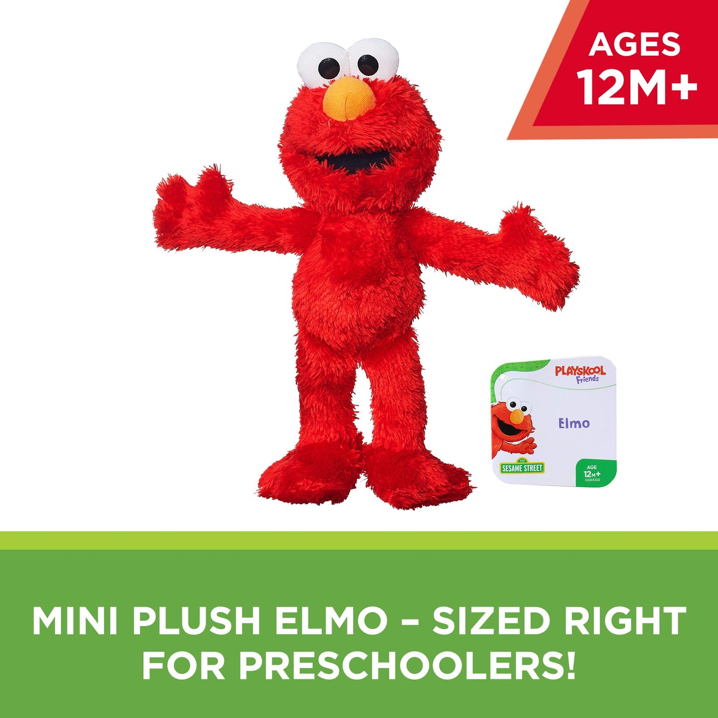 Sesame Street Mini Plush Elmo Doll: 10' Elmo Toy For Toddlers And Preschoolers, Toy For 1 Year Old And Up