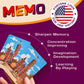 Memo Games Memory Matching Card Game - Washington, D.C. Landmarks - Fun & Educational Family Concentration Game For Teens, Adult