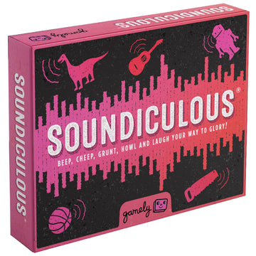 Soundiculous: The Hilarious Pocketsize Party Game Of Ridiculous Sounds That Gets The Whole Family Laughing.
