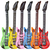Dr.Dudu Inflatable Guitar, Waterproof Assorted Colors Party Decoration (6Pack)