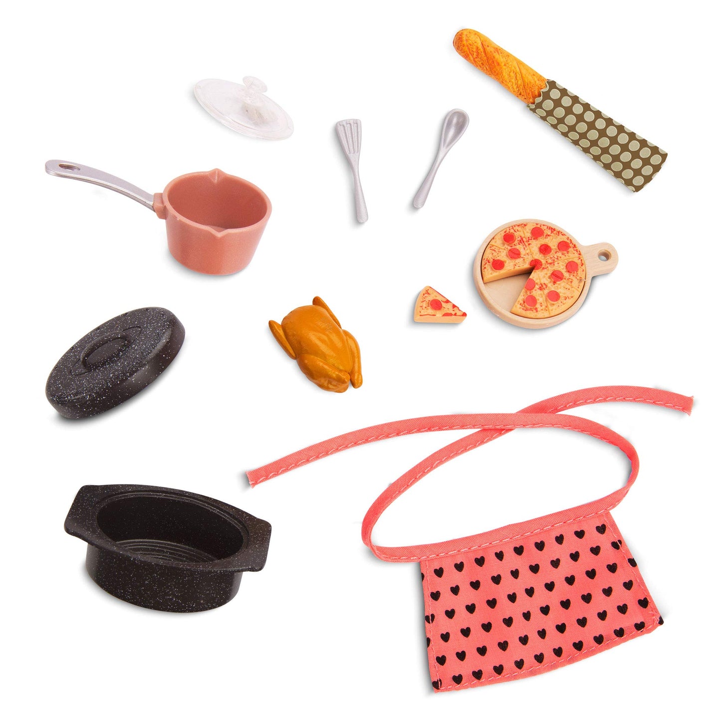 Lori Dolls – Cornelia'S Kitchen Set – Mini Doll & Kitchen Play Set – 6-Inch Doll & Cooking Accessories – Toy Oven, Stove & Play Food – Toys For Kids – 3 Years +