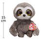 Ty Beanie Boos Dangler - Grey Sloth Reg