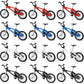 12 Pieces Finger Bikes Mini Extreme Sports Finger Bike Miniature Metal For Creative Game Favors Gifts (Rustic Color)