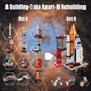 AESGOGO STEM Space Toys Building Set - 566 Pcs Space Shuttle Rocket for Kids Ages 8-14, White, Plastic