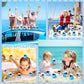 Shappy 24 Pcs Cruise Duck Bulk With Sunglasses Sets 2 X 1.9 X 2.4 Inch Mini Sailing Rubber Ducks Summer Cruise Ship Toy Squeaky Bath Party Toy Duckies For Birthday Party Favors (Blue,White)