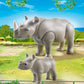 Playmobil Rhino with Baby Building Kit